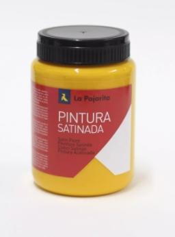 La Pajarita Témpera Escolar Bote De 35Ml Satinada Amarillo Medio L-27
