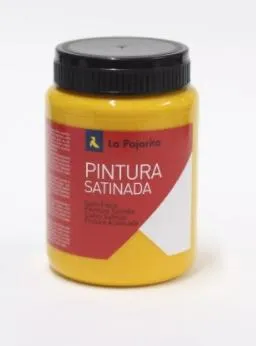 La Pajarita Témpera Escolar Bote De 35Ml Satinada Amarillo Medio L-27