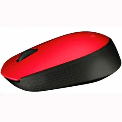 Logitech M171 Ratón Inalámbrico 1000 DPI - 3 Botones - Uso Ambidiestro - Rojo