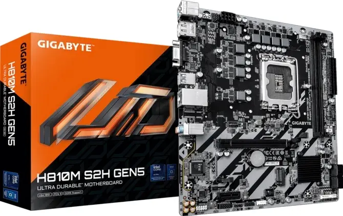 Gigabyte H810M S2H GEN5 Placa Base Intel 1851, 2x DDR5, M.2, HDMI, USB 3.2
