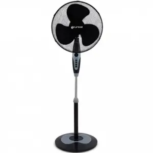 GRUNKEL VENTILADOR DE PIE 60W REGULABLE 3 VELOCIDADES C/TEMPORIZADOR NEGRO