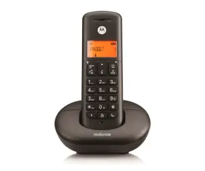 Motorola Teléfono Inalámbrico E201 Negro DECT Digital