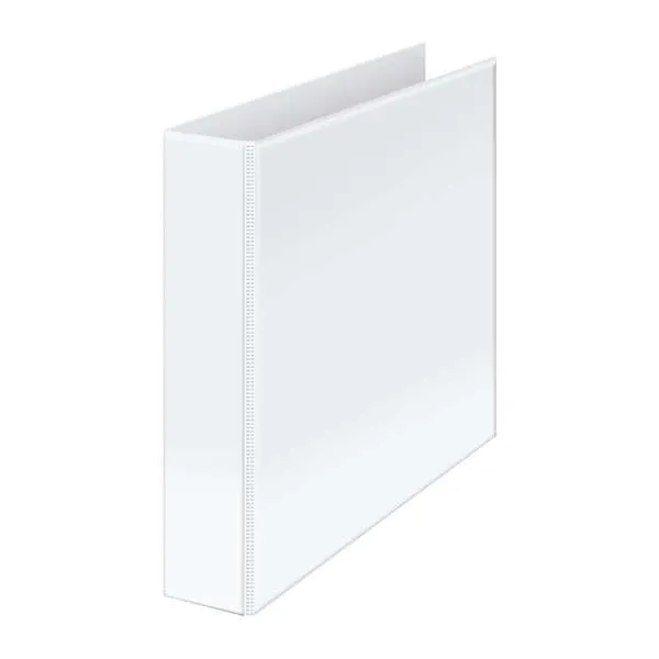 Dohe Carpeta Canguro Basic A4 - 4 Anillas Mixtas 55Mm - Bolsa En Lomo Y Portada - Carton Forrado - Color Blanco