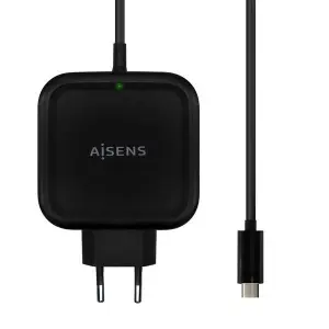 Aisens Cargador 65W USB-C PD3.0 QC3.0 Negro 1.2M