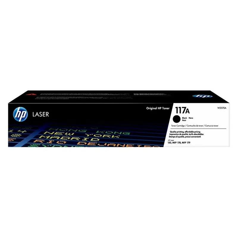 HP W2070A Cartucho de Tóner Original Negro - 117A