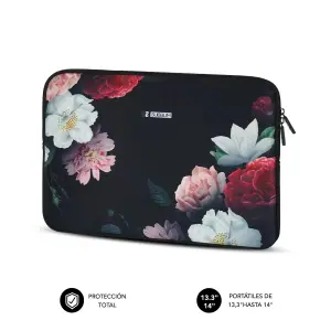 SUBBLIM Funda Neopreno Trendy Sleeve Neo Flowers 13,3"-14