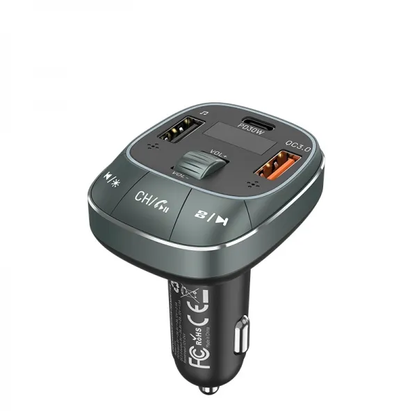 Vention Transmisor Fm/Mp3/Bluetooth - 1Xusb-Tipo C A 2Xusb - 30W