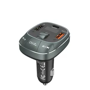 Vention Transmisor FM/MP3/Bluetooth 30W con 1xUSB-C y 2xUSB