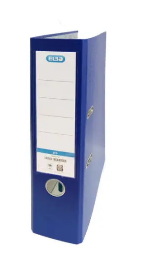 Elba Archivador Rado Tamaño Folio 80mm Con Palanca Forrado Azul