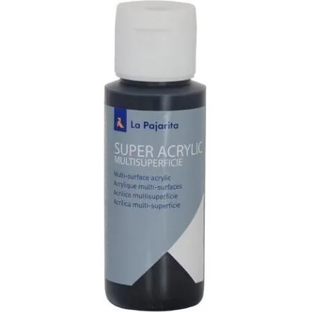 La Pajarita Pintura Super Acrylic A-45 60Ml Negro