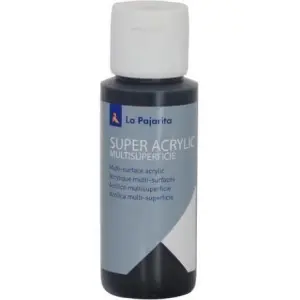 La Pajarita Pintura Super Acrylic A-45 60ml Negro