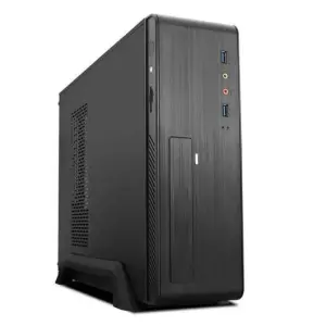 TooQ TQC-3006DU3C Caja MicroATX Slim 500W con 2 x USB 3.0 y Lector de Tarjetas Negra