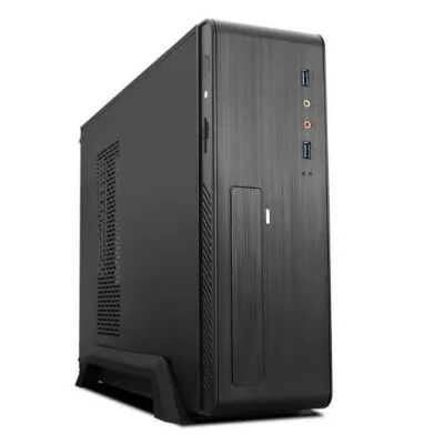TooQ TQC-3006DU3C Caja MicroATX Slim 500W con 2 x USB 3.0 y Lector de Tarjetas Negra
