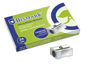 Bismark Afilalápiz Metálico para Lápices Normales - Color Acero