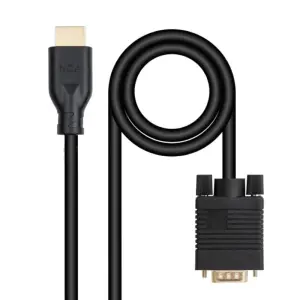 Nanocable Cable Conversor VGA a HDMI 1.8m Negro