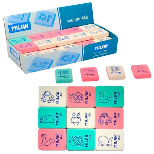 Milan 460 Goma De Borrar Rectangular Flexible - Miga De Pan