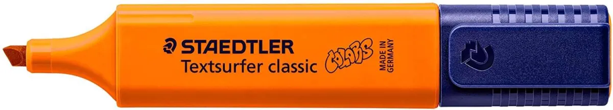 Staedtler Textsurfer Classic 364 Marcador Fluorescente - Punta Biselada 1 - 5Mm Aprox - Secado Rapido - Color Naranja