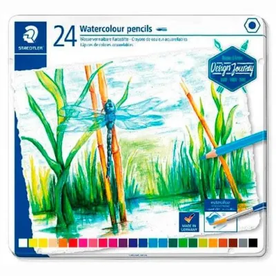 Staedtler Lápices De Colores Design Journey 14610C Estuche Metal 24 Unidades