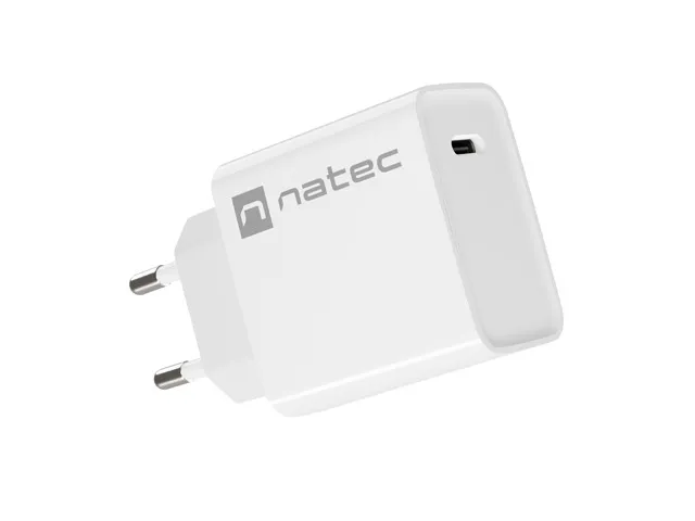 NATEC Ribera Cargador Universal Blanco Corriente Alterna Carga Rápida Interior