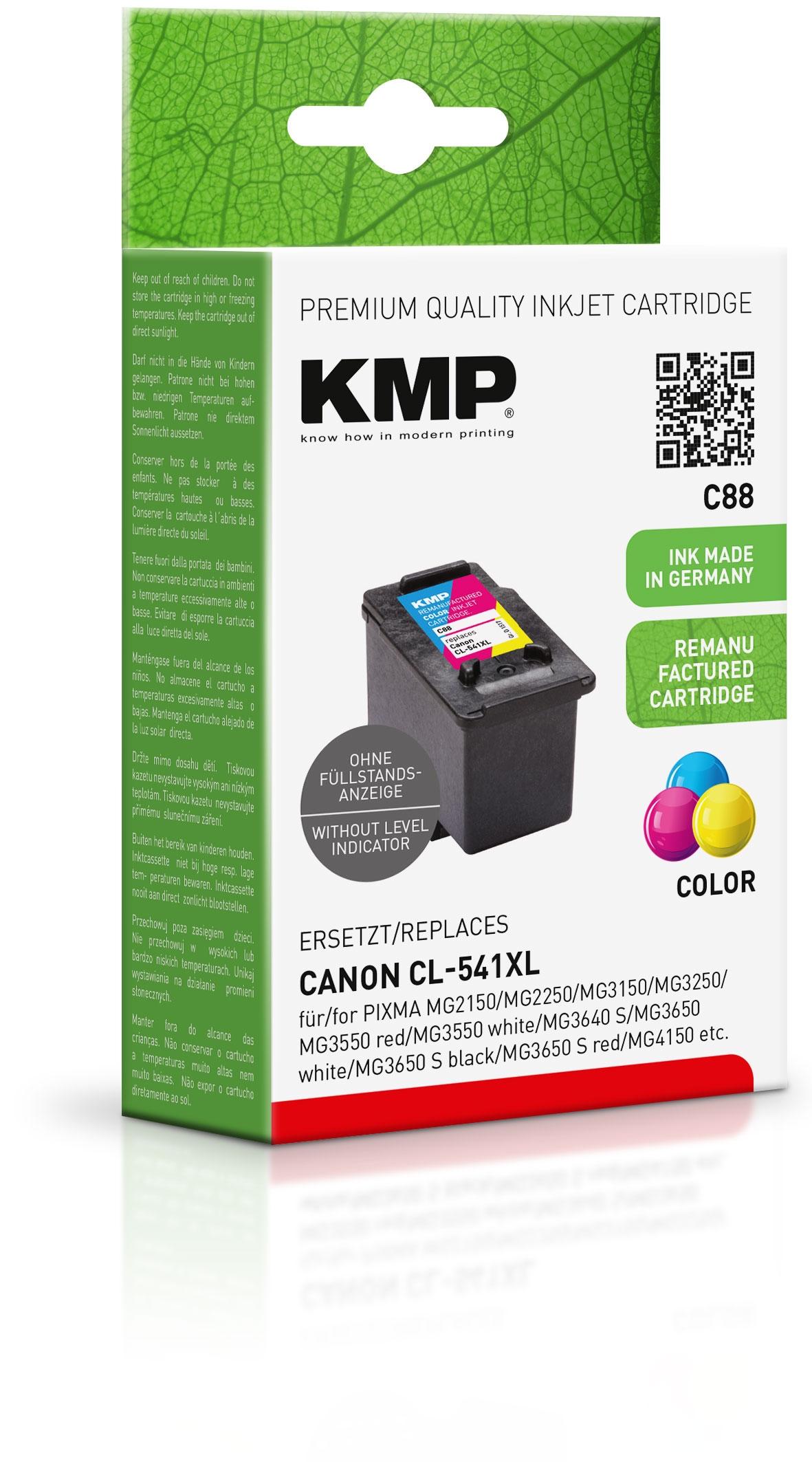 Kmp Tinta Tricolor Pixma Mg2150 , 2250 , 3150 ,  3250 , 4150 , 4250 - Cl 541Xl