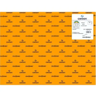Iris Cartulina 50X65Cm 250Gr Naranja Fluor -25U-
