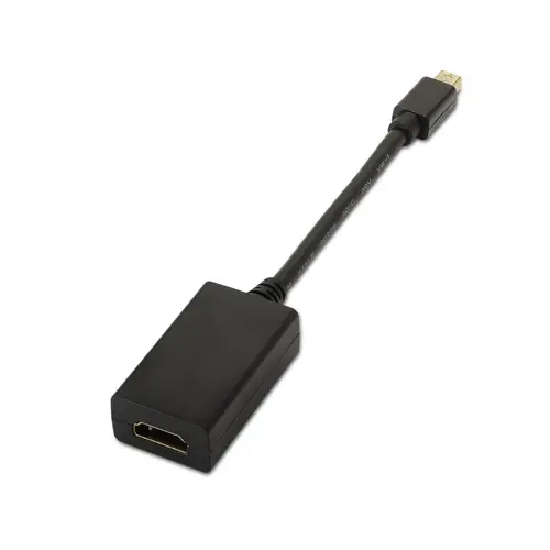 Aisens Mini DP a HDMI Conversor Hembra 15cm Color Negro