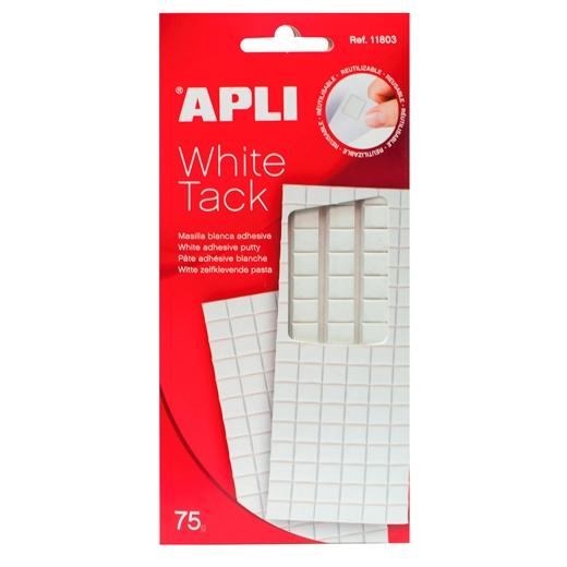 Apli Masilla Precortada Removible White Tack 75Gr Blanco