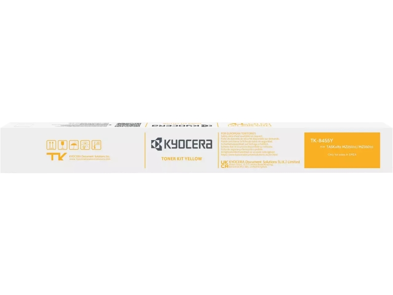 Kyocera Tk8455 Amarillo Cartucho De Toner Original - 1T0C2Manl0/Tk8455Y
