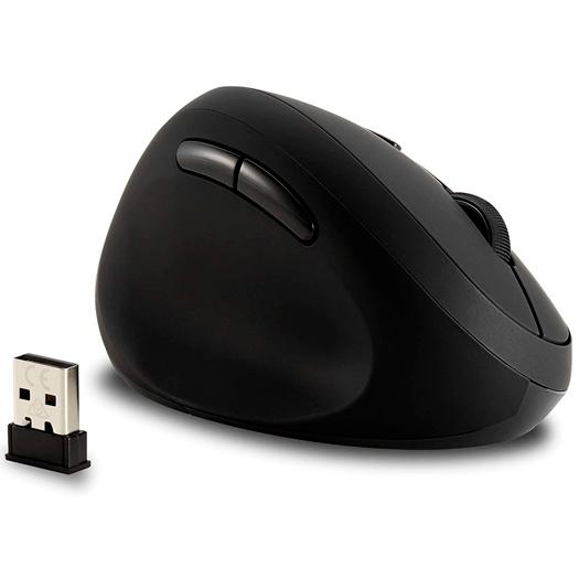 Kensington Ratón Pro Fit Ergonómico Vertical Inalámbrico 800/1200/1600 Ppp Zurdos 6 Botones Negro