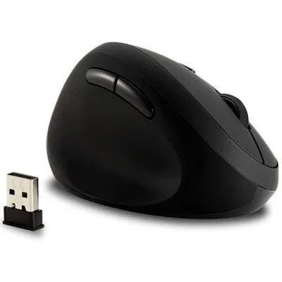 Kensington Ratón Pro Fit Ergonómico Vertical Inalámbrico 800/1200/1600 PPP Zurdo 6 Botones Negro