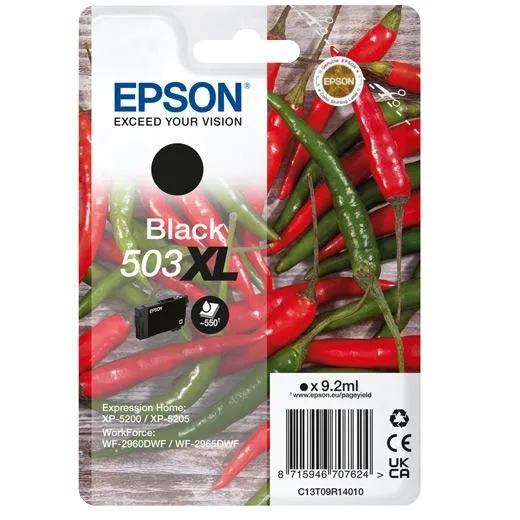 Epson Tinta Negro Xp-5200, 5205 / Wf-2960Dwf, 2965Dwf - 503Xl