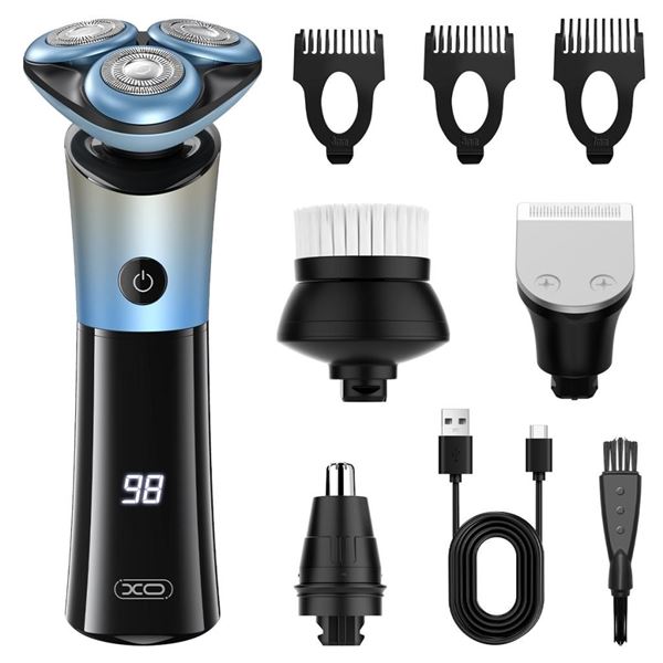 Xo Cf32 Afeitadora Electrica Recargable - Ipx6 - 10 Accesorios - Autonomia Hasta 1H - Color Negro