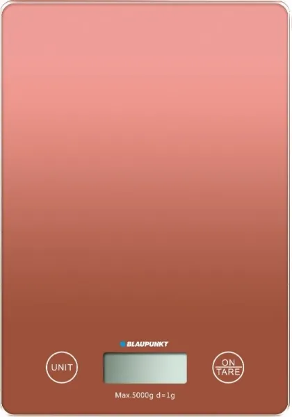 Blaupunkt Báscula de Cocina Digital 5kg con Plataforma de Cristal y Pantalla LCD