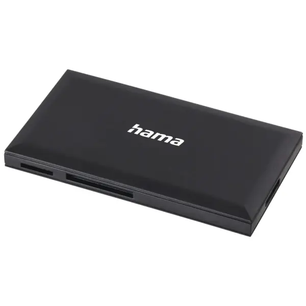Hama Lector de Tarjetas CompactFlash, SD, Micro-SD, USB-A, 90.3x9x50.3mm, Negro