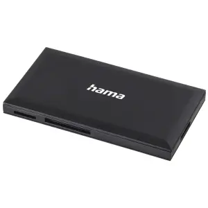 Hama Lector de Tarjetas CompactFlash, SD, Micro-SD, USB-A, 90.3x9x50.3mm, Negro