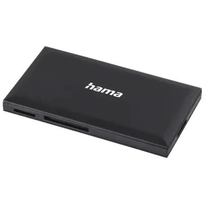 Hama Lector de Tarjetas CompactFlash, SD, Micro-SD, USB-A, 90.3x9x50.3mm, Negro
