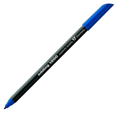 Edding Rotulador 1200 Punta Fina Azul Acero