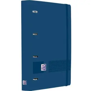 Oxford Europeanbinder Live&Go Carpeta Anillas 4x35 A4+ con Recambio 5x5 Write&Erase Azul Marino