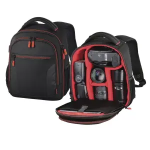 Hama Miami Mochila Para Cámara 5L, Poliéster, Compartimentos Para Objetivos, Negro