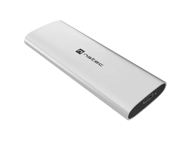 Natec Rhino Lite M.2 Caja Externa SSD NVME/PCIe USB-C 3.2 Hasta 10TB Plata