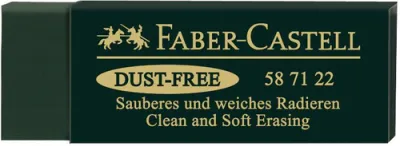 Faber Castell Goma De Borrar Dust-Free Art Eraser Verde