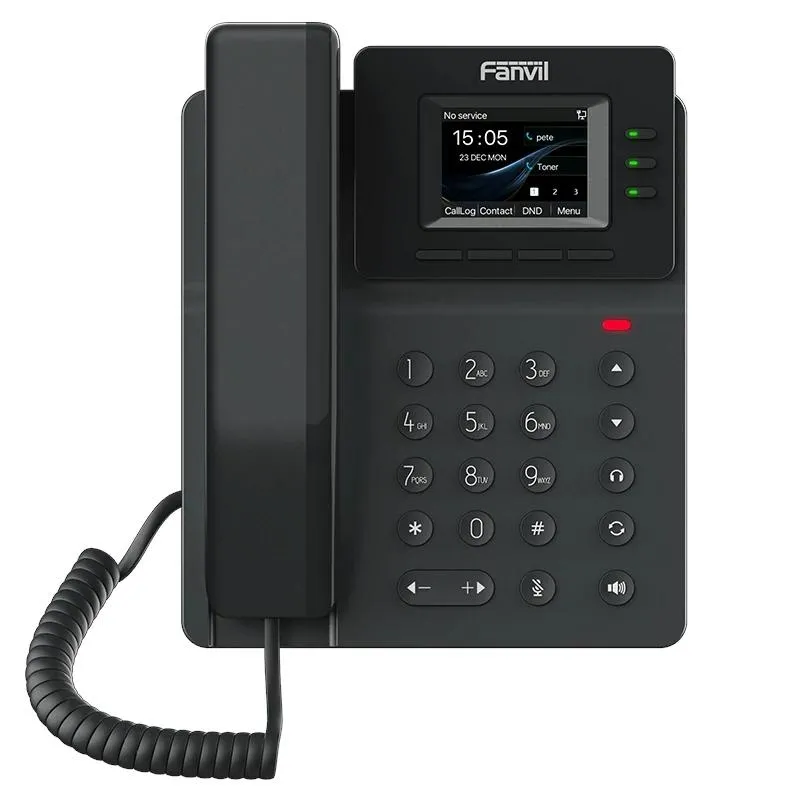 Fanvil V60G 4 Líneas Sip 2.4"Pantalla Color Poe 2X