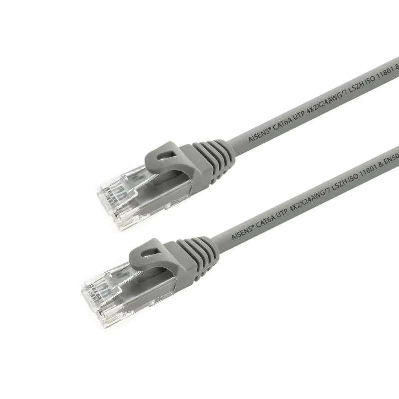 Aisens Cable de Red RJ45 LSZH Cat.6A 500 MHz UTP AWG24 - 5m - 10 Gigabit/s - Gris