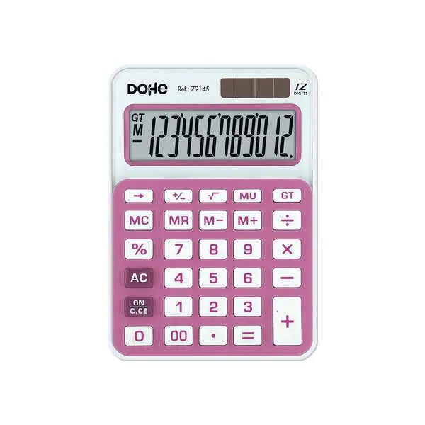 Dohe Calculadora Electrónica 12 Dígitos con Raíz Cuadrada y Alimentación Solar