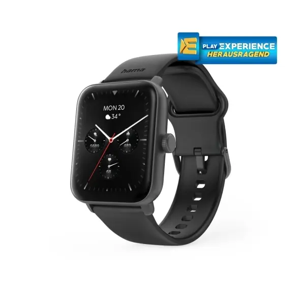 HAMA Smartwatch 6010 1.65" TFT GPS IP68 Bluetooth 5.3 Llamadas Manos Libres Negro