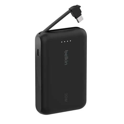 Belkin Cargador Power Bank 10K Mah 1 Usb-C C/ Cable Integrado Usb-C Negro