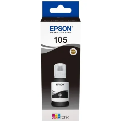 Epson 105 Botella de Tinta Pigmentada Original Negra