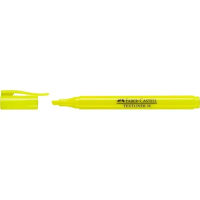 Faber Castell Marcador Fluorescente Textliner 38 Amarillo