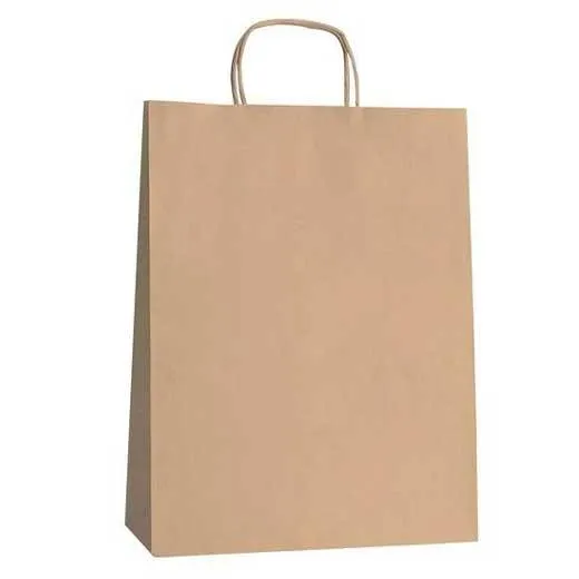 Fama Bolsa De Asa Retorcida 125Gr 21X11X29Cm Papel Marrón