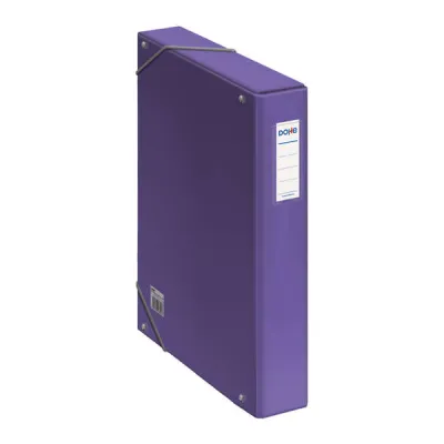 Dohe Caja para Proyectos 5cm - Cartón Forrado con Papel Impreso y Plastificado - Color Morado